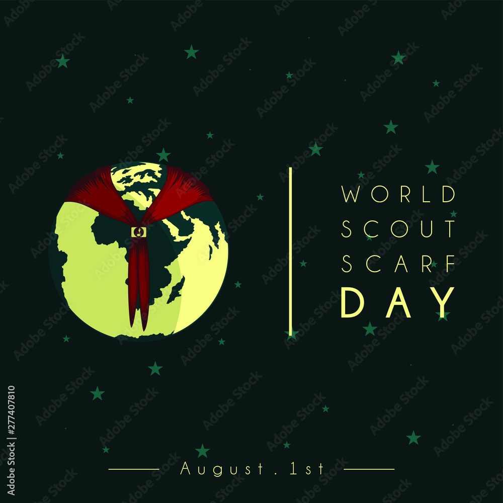 Fototapeta premium World Scout Scarf Day