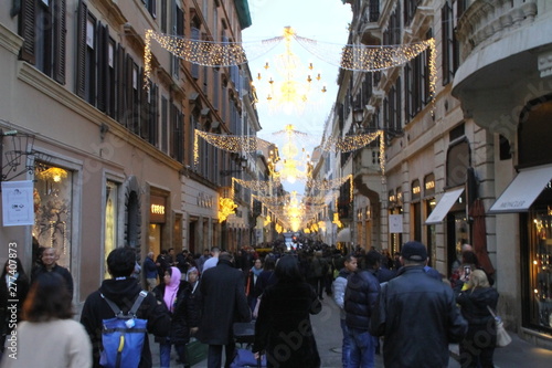 via Condotti Roma a Natale photo