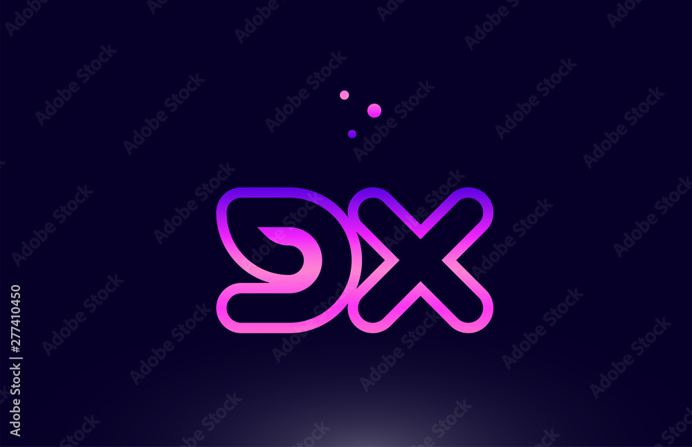 gx g x pink blue alphabet letter combination logo icon design gx g x pink blue alphabet letter combination logo icon design