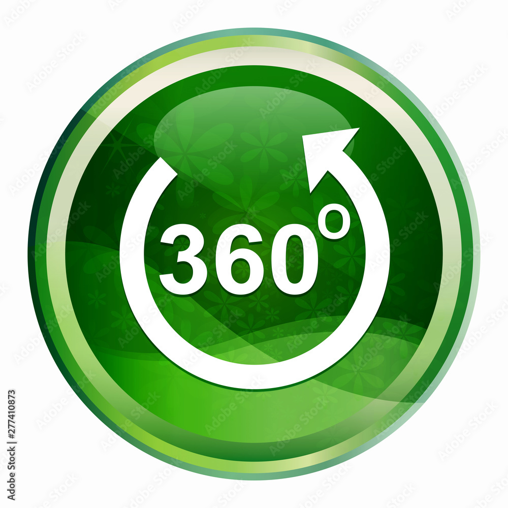 360 degrees rotate arrow icon Natural Green Round Button 360 degrees rotate arrow icon Natural Green Round Button