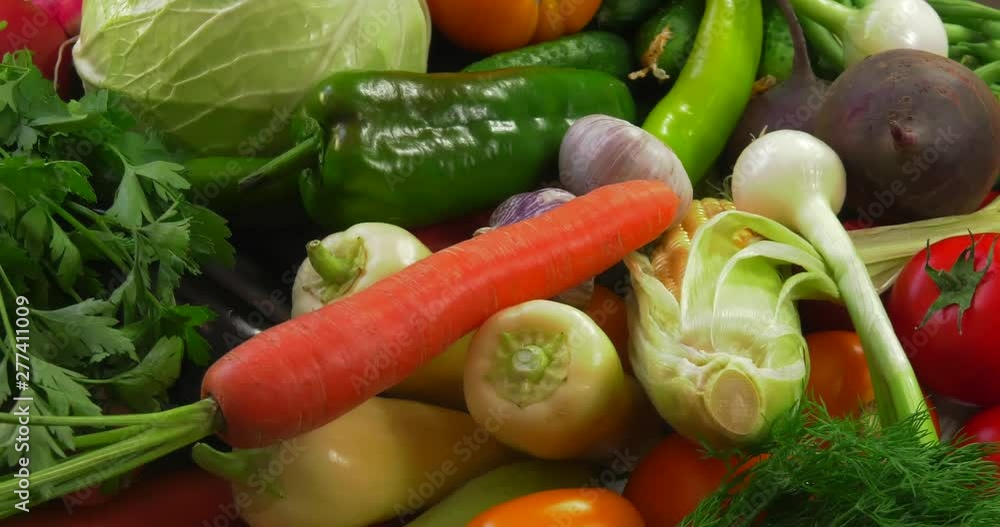 Background from organic vegetables without GMOs grown without pesticides in ecologically clean regions of Europe.