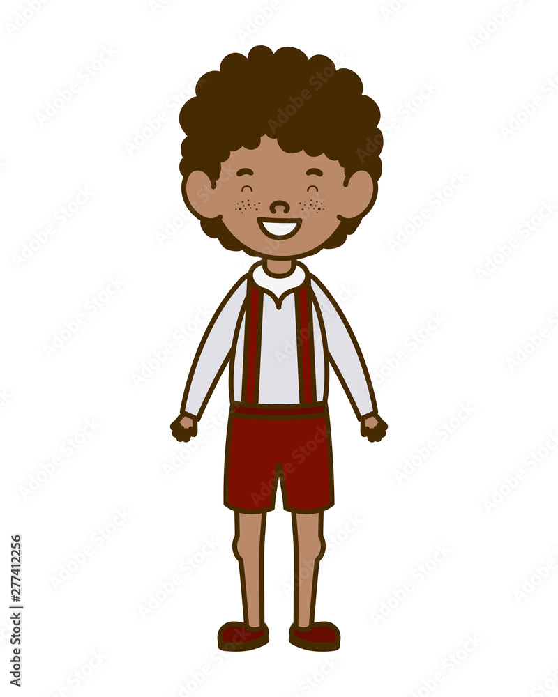 student boy standing smiling on white background student boy standing smiling on white background