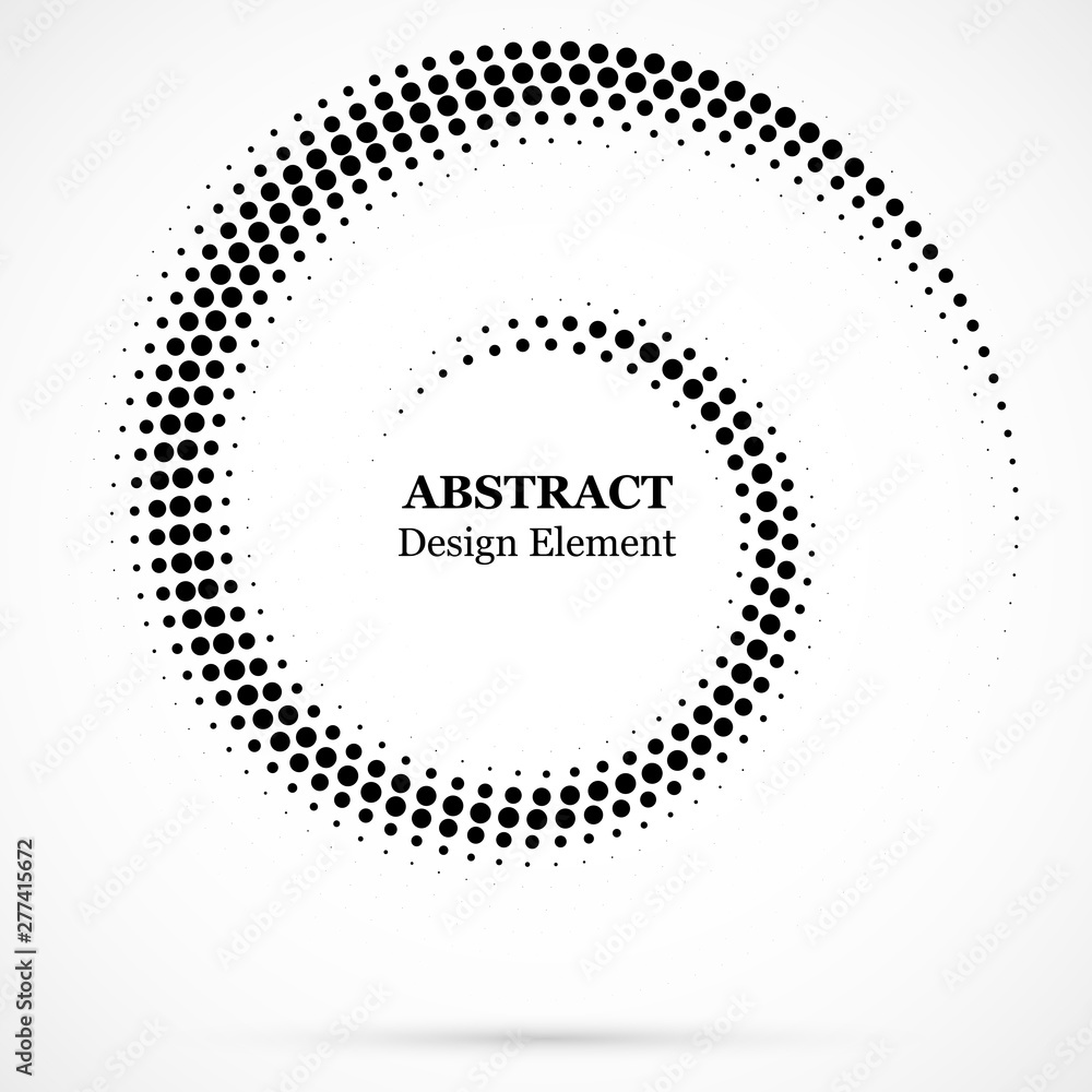 Black abstract vector circle frame halftone dots design element.Halftone effect vector pattern for your design. Circle dots isolated on the white background for advertisement. Black abstract vector circle frame halftone dots design element.Halftone effect vector pattern for your design. Circle dots isolated on the white background for advertisement.
