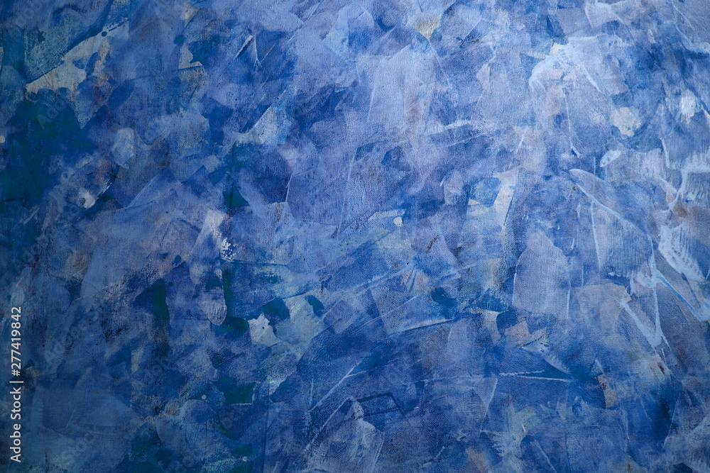 Obraz premium creative background, canvas painted in blue