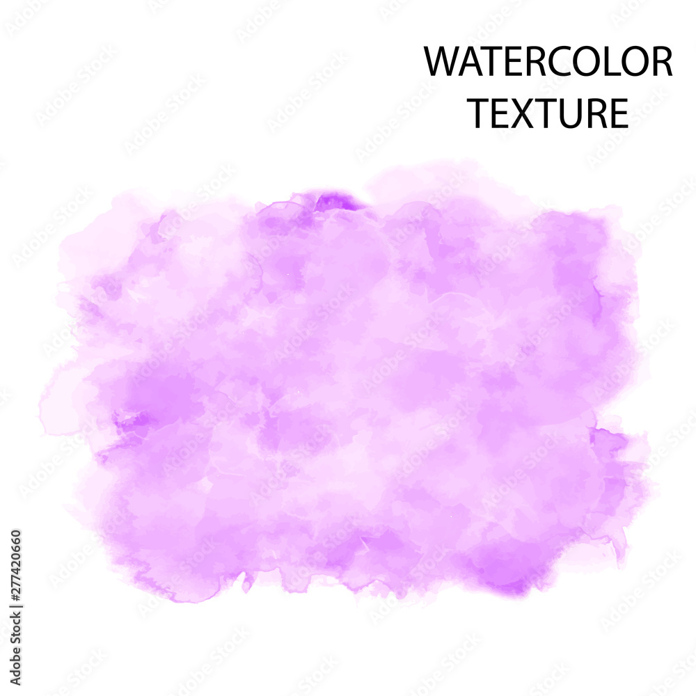 Obraz premium Abstract soft pink textured watercolor splash isolated on white paper background. Watercolor splash EPS 10