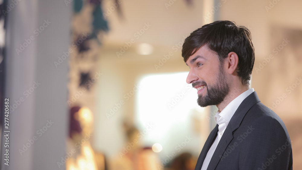 Bearded man smiling. 4k Video 3840x2160 Bearded man smiling. 4k Video 3840x2160