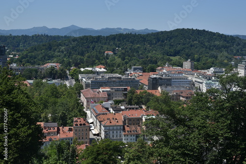 View of Ljubljana from castle
