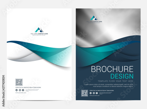 Brochure Layout template, Leaflet Flyer cover design background