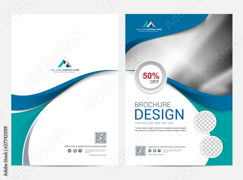 Brochure Layout template, Leaflet Flyer cover design background