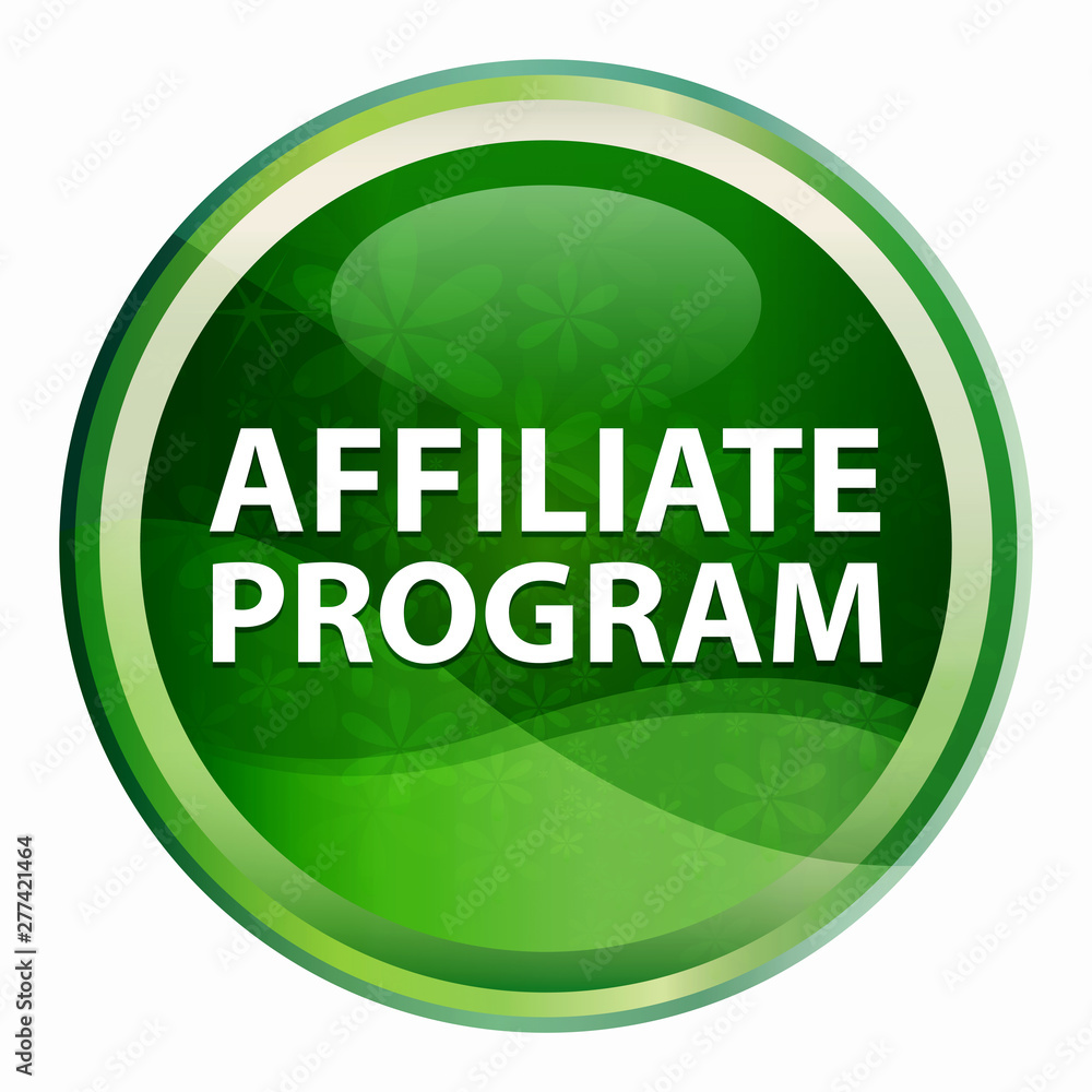 Affiliate Program Natural Green Round Button Affiliate Program Natural Green Round Button