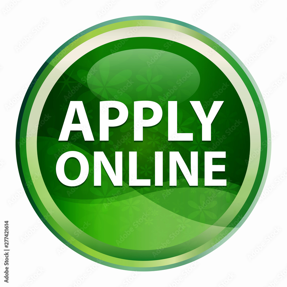 Apply Online Natural Green Round Button Apply Online Natural Green Round Button