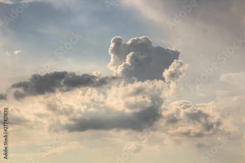 blue sky with clouds