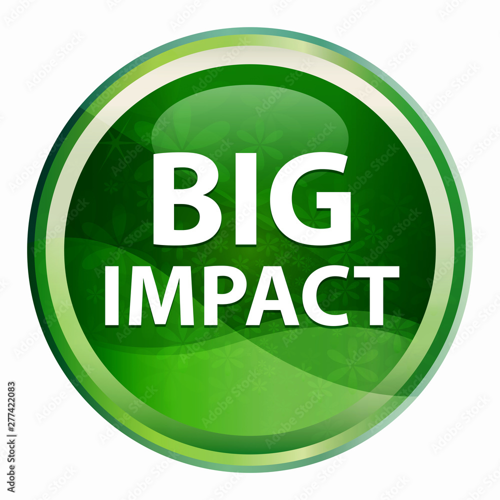 Big Impact Natural Green Round Button Big Impact Natural Green Round Button