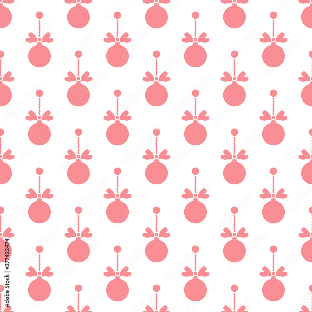 Seamless pattern with Christmas balls. New Year Seamless pattern with Christmas balls. New Year