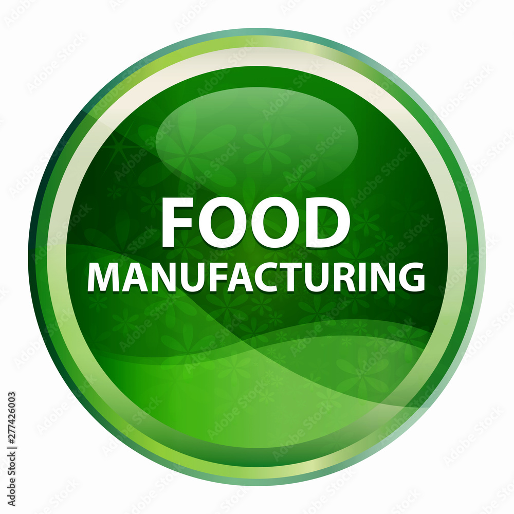 Food Manufacturing Natural Green Round Button Food Manufacturing Natural Green Round Button