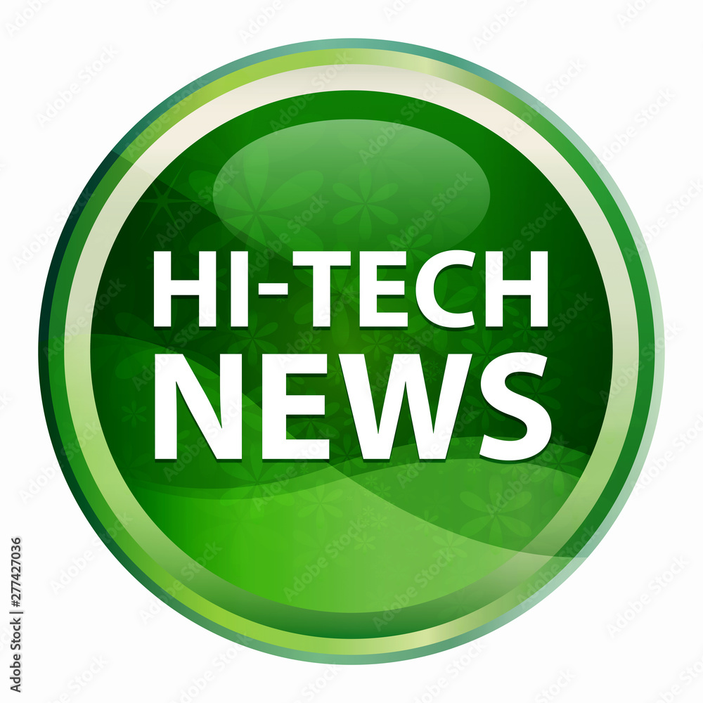 Hi-tech News Natural Green Round Button Hi-tech News Natural Green Round Button