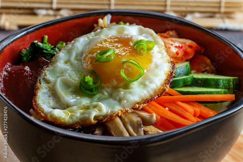 Fotografie Korean Food Vegetarian Bibimbap