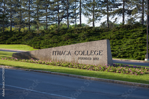 Ithaca College Entrance Sign