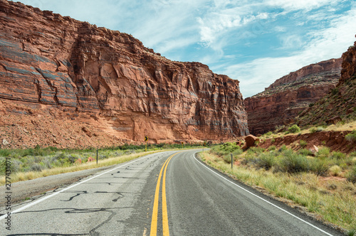 Curving Road near Moab, Utah