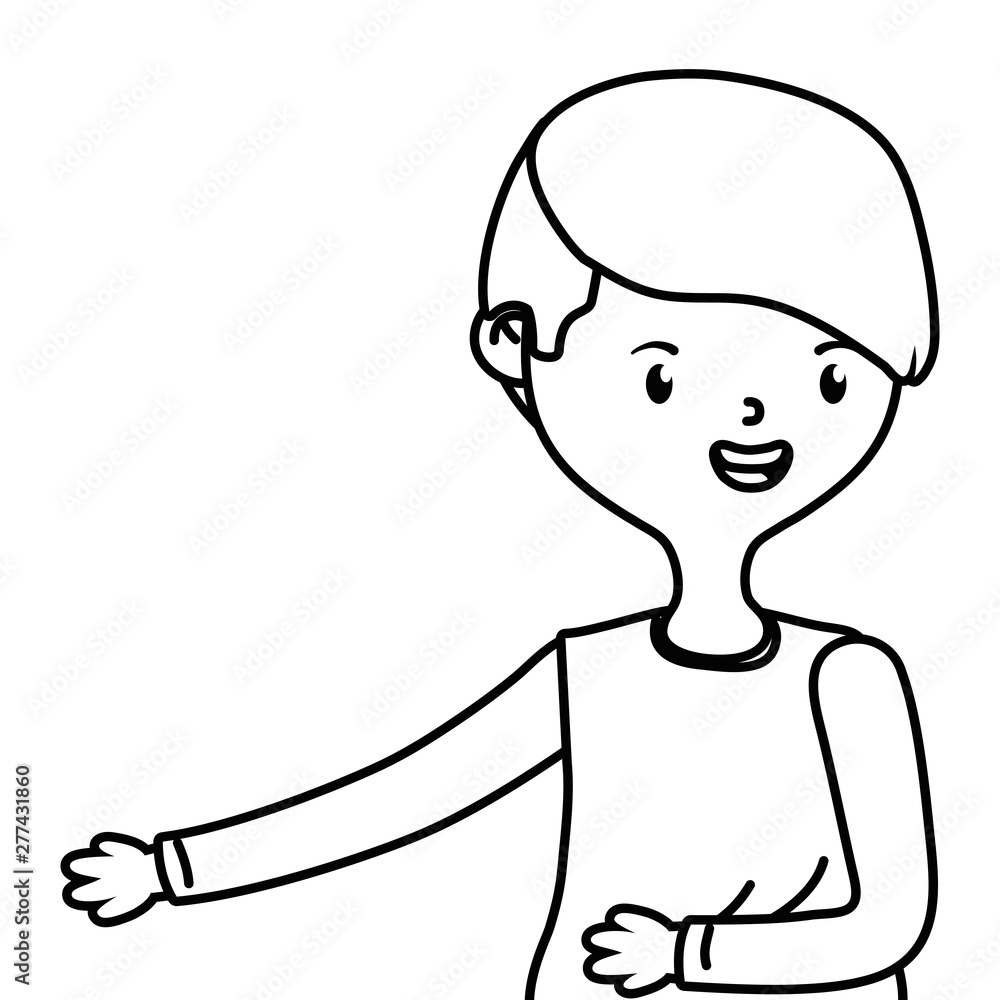 Teenager boy cartoon design vector illustrator Teenager boy cartoon design vector illustrator