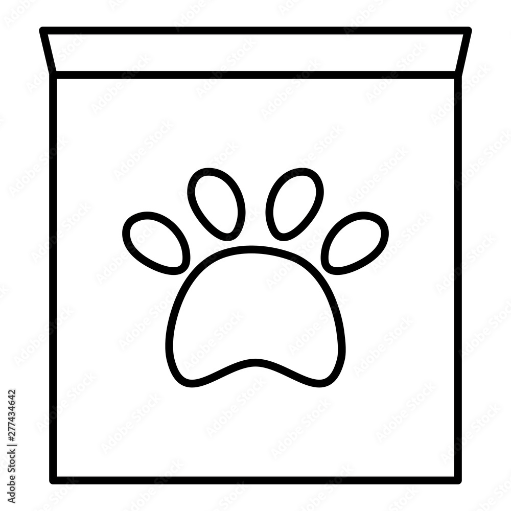box carton with paw print pet mark box carton with paw print pet mark