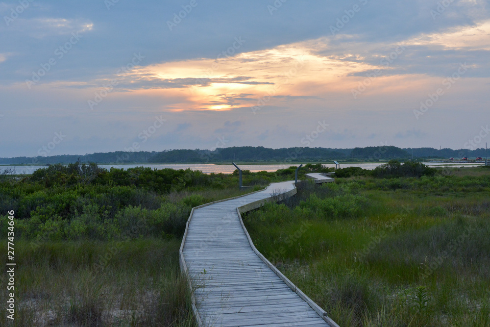 Sunset at Tom's Cove on Assateague Island National Seashore