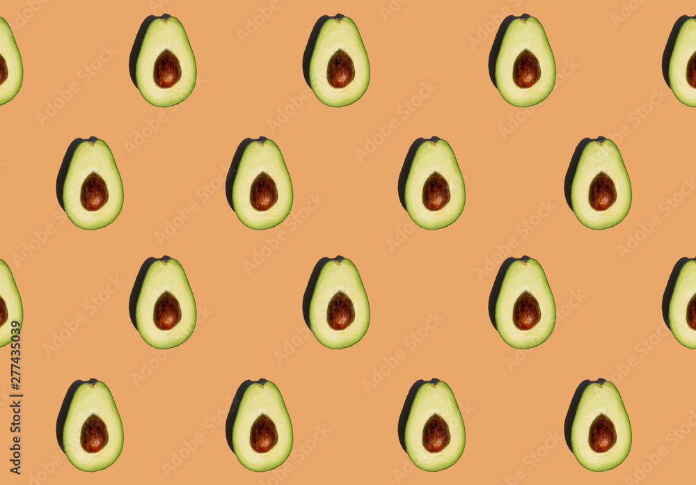Fresh avocado pattern isolated on background. Fresh avocado pattern isolated on background.