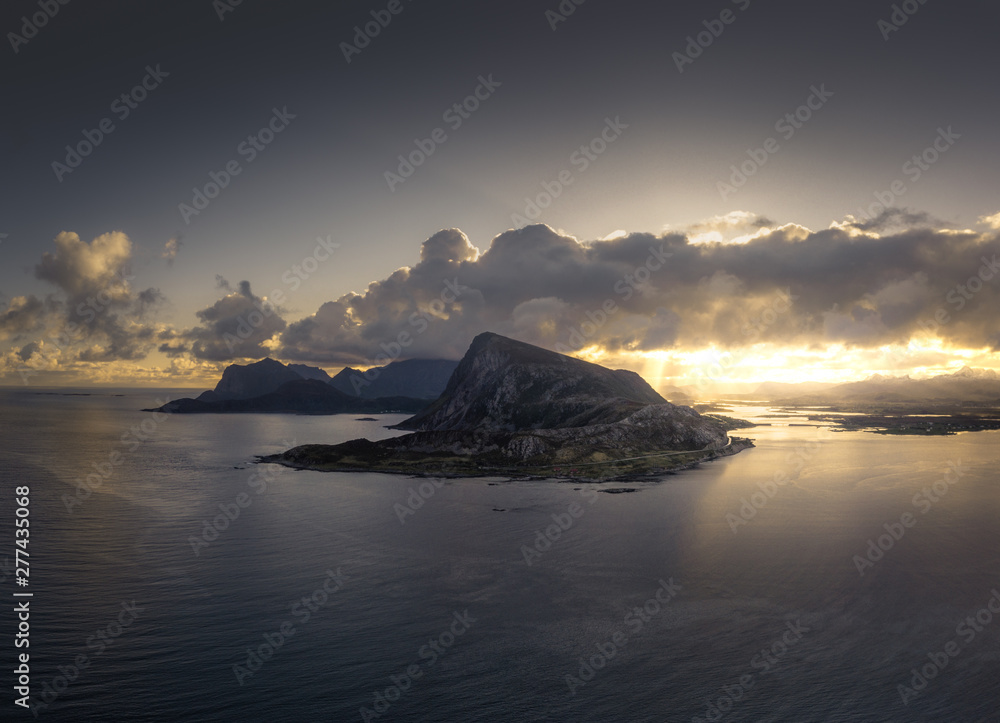 Sunrise at Lofoten Island at northern Norway – Europe