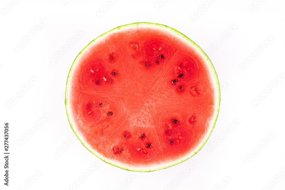 ripe watermelon on white background ripe watermelon on white background