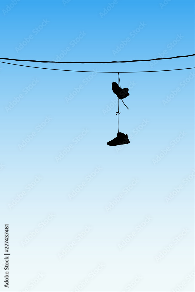 Shoe-ffiti | Why do they throw shoes on power lines? It's ri… | Flickr