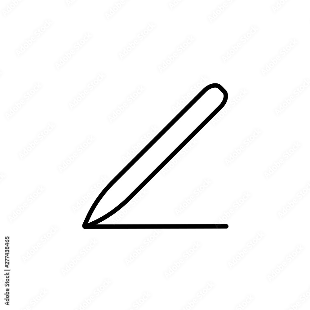 The signature icon. Pen and undersign, underwrite, ratify symbol. Flat Vector illustration The signature icon. Pen and undersign, underwrite, ratify symbol. Flat Vector illustration