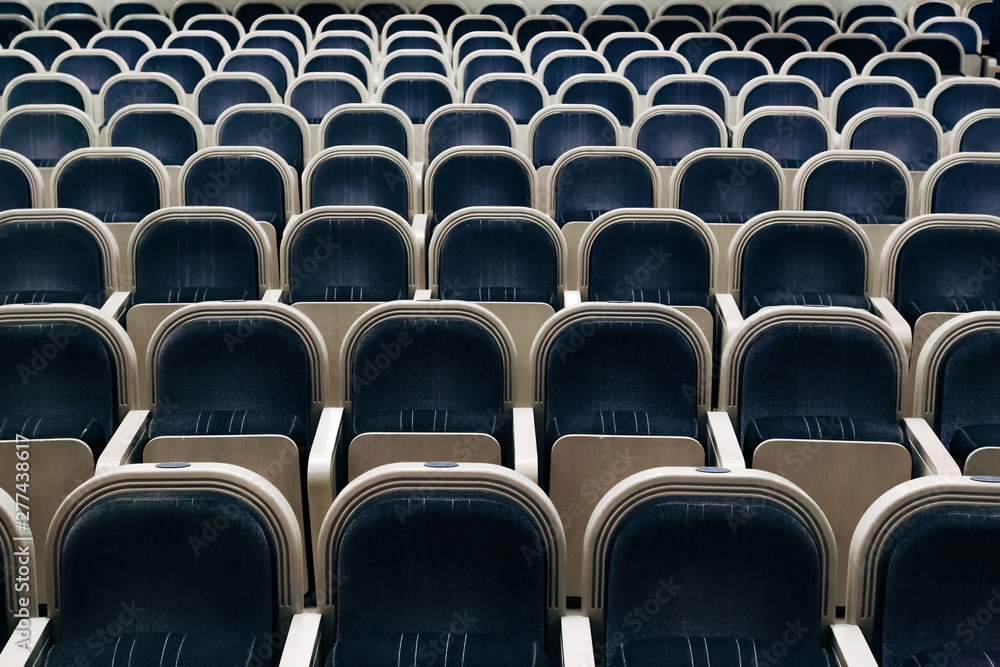Fototapeta premium Empty auditorium of theater, cinema, conference, assembly or concert hall