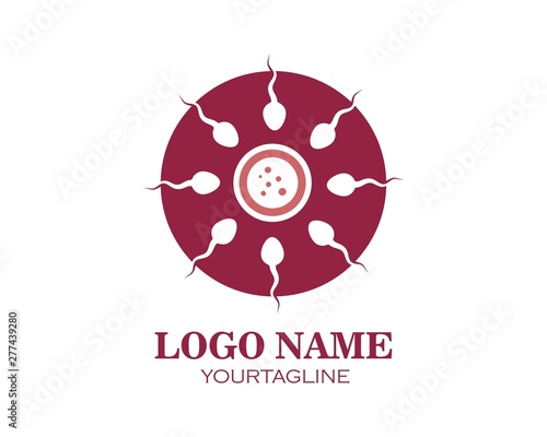 sperm icon logo vector illustration design
