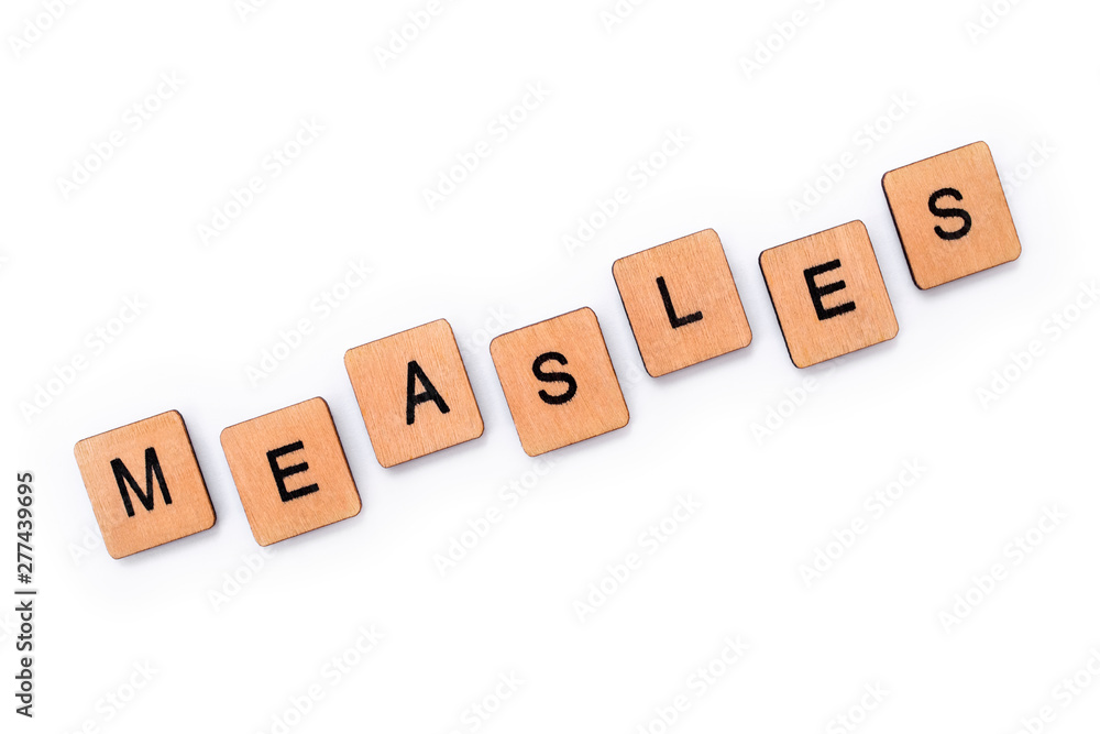 The word MEASLES The word MEASLES