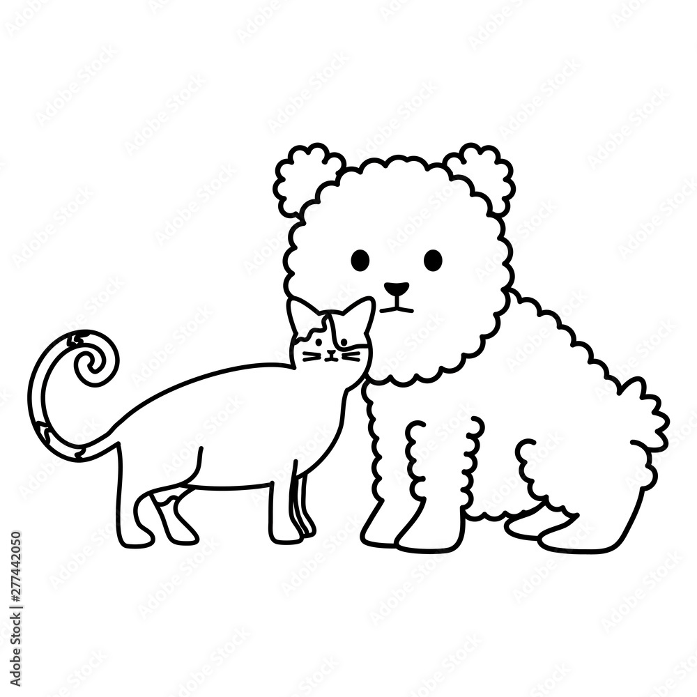 cute cat and dog mascots adorables characters cute cat and dog mascots adorables characters
