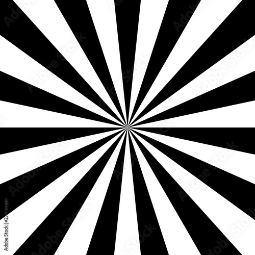 Black and white radial perspective lines