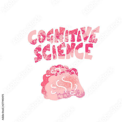 Cognitive science concept. Set of vector elements.