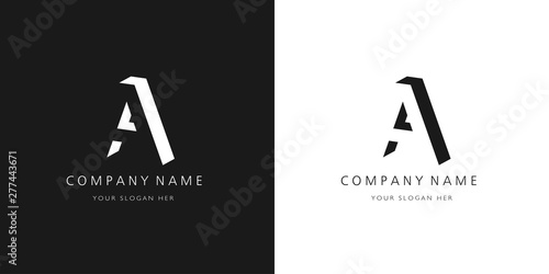 a logo, modern design letter character
