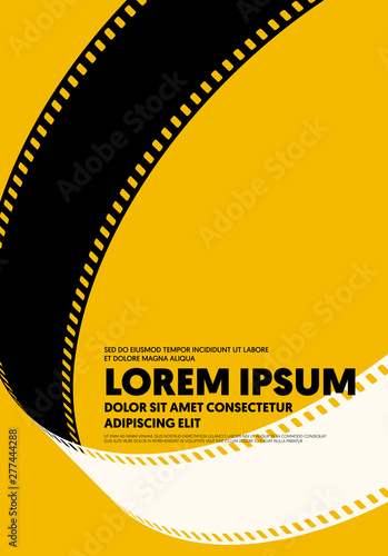 Movie and film poster modern vintage retro style