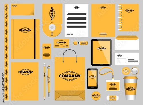 Stationery Mockups Customizable Vector Graphics for Office Professional Branding  