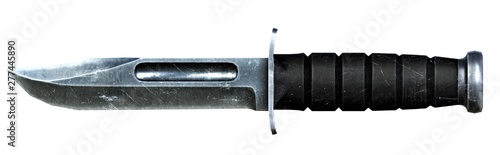 Military Combat Knife 2D Game Art