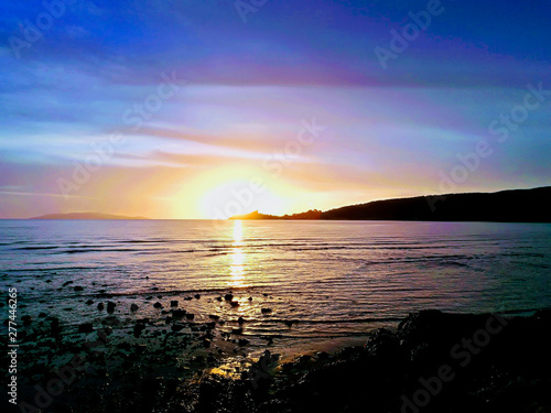 sunset in tuscany talamone .