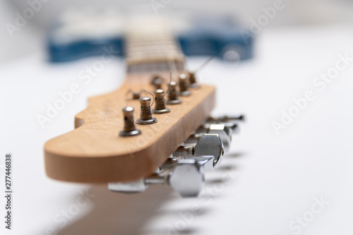 electric guitar head straight on