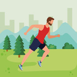 man running sport activity lifestyle
