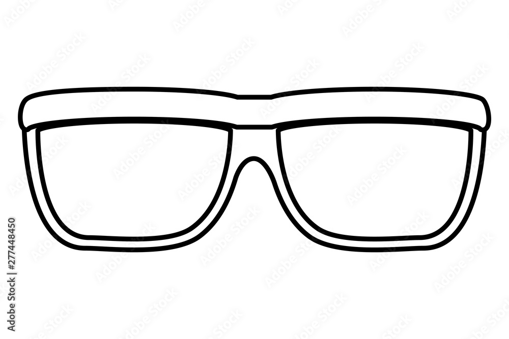eye glasses accessory isolated icon