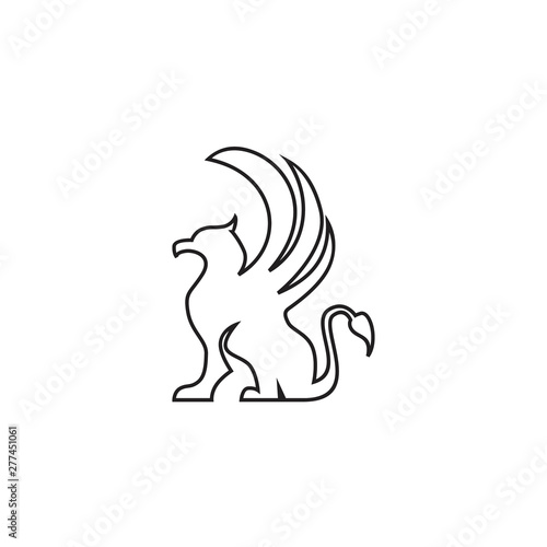 griffin gargoyle logo icon