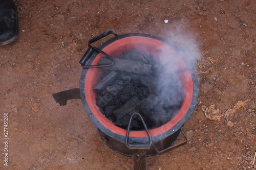 Charcoal stoves in rural Kenya