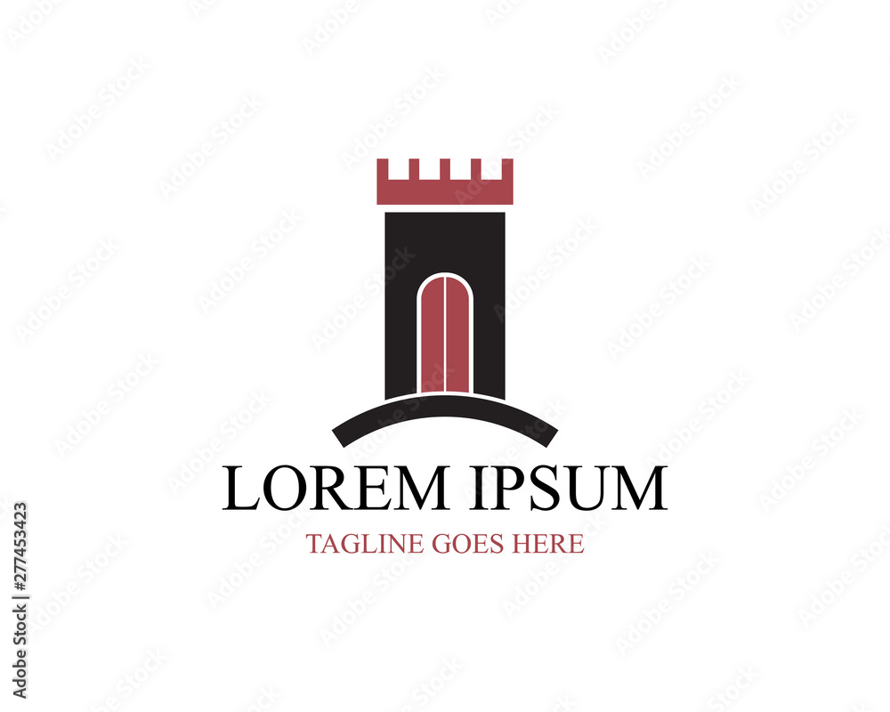 castle logo vector template castle logo vector template