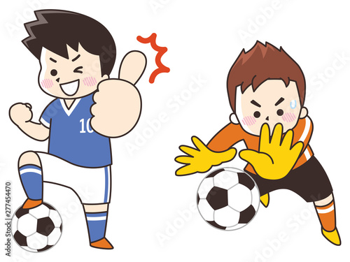 サッカー選手の男性