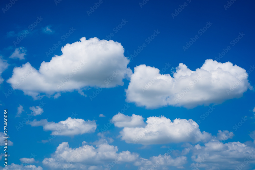 Blue sky with white clouds..